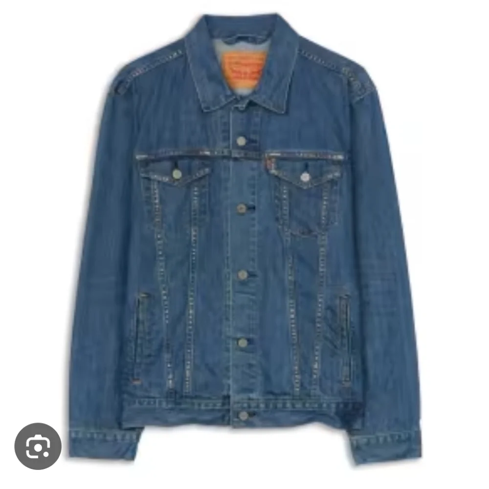 Levi's Trucker Denim Jacket Medium Wash Euc Sz Large Casual Streetwear
